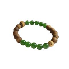 Hetian Jade Qinnan Agarwood  Bracelet