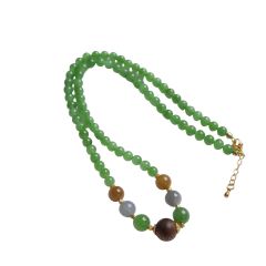 Hetian Jade Jasper 5mm Necklace