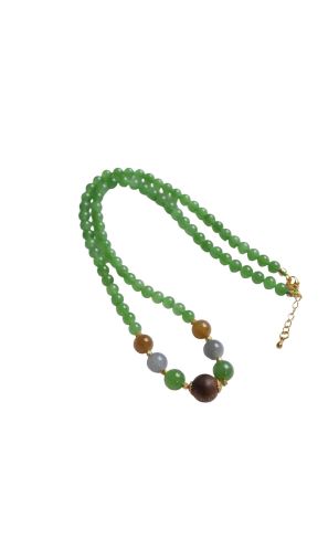 Hetian Jade Jasper 5mm Necklace
